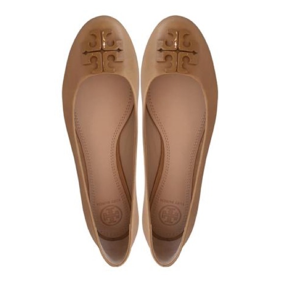 TORY BURCH SAMBA 2 LOWELL BALLET FLATS MESTICO BLONDE NWOB